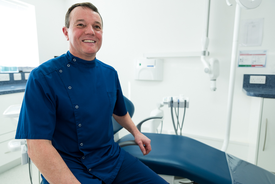 Dr Nigel Newton in the dental surgery